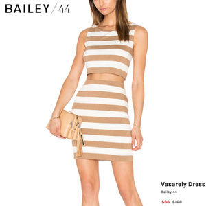 Bailey 44 - ‘Vasarely’ Dress (CAMEL/CHALK)